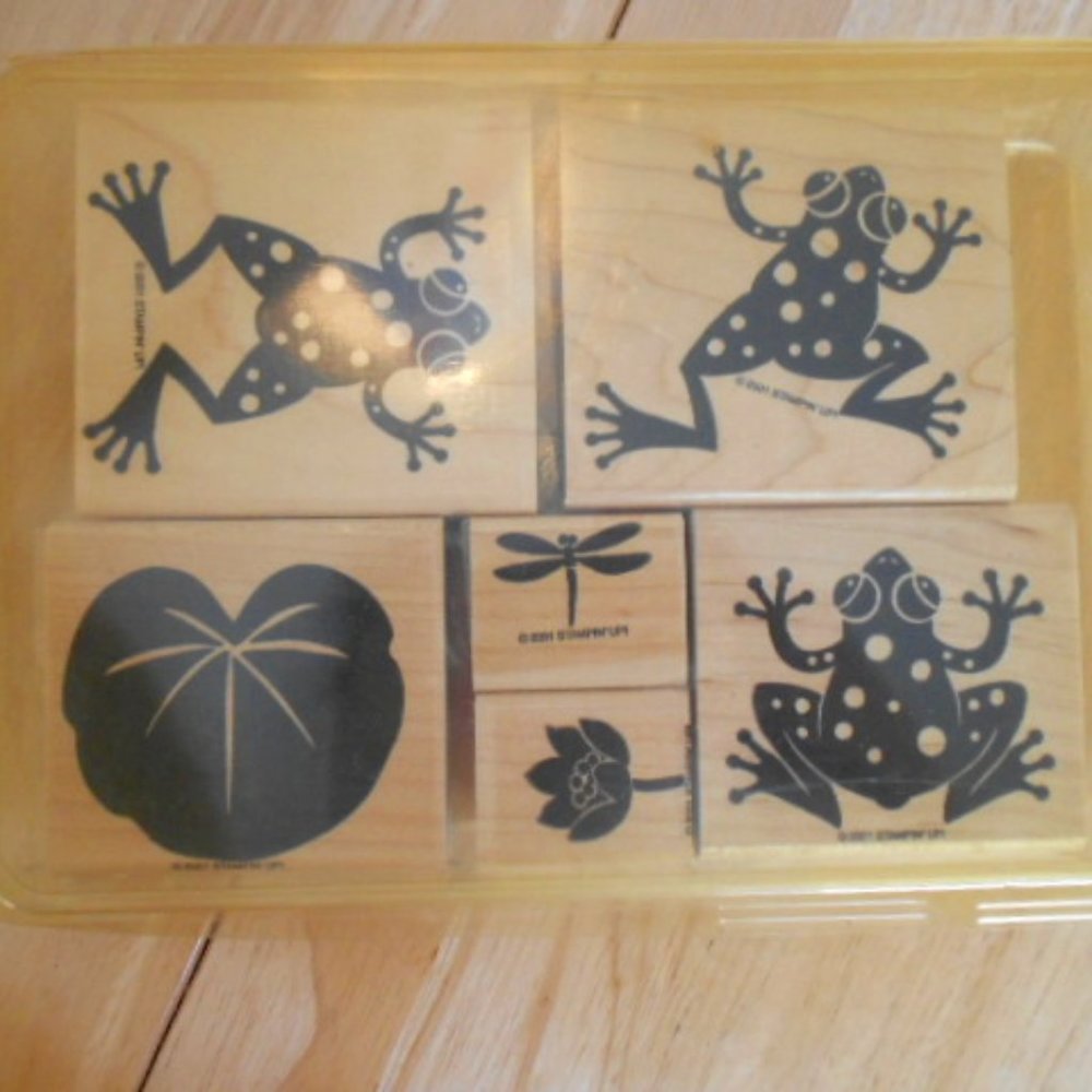 Stampin Up! Set of 6 Leapfrog Rubber Stamps